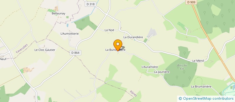localisation de l'entreprise MONSIEUR YVES BOUVIER à RANES