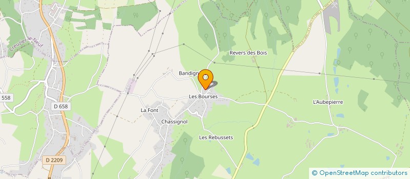 localisation de l'entreprise MONSIEUR YVES BOYER  CREUZIER-LE-NEUF