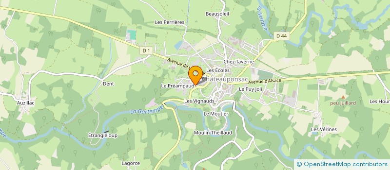 localisation de l'entreprise MONSIEUR YVES BOYER à CHATEAUPONSAC