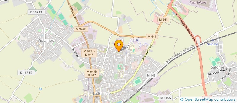 localisation de l'entreprise MONSIEUR YVES BRACKMAN  LA BASSEE