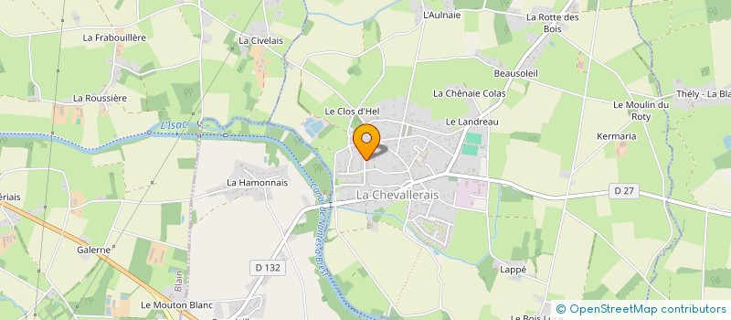 localisation de l'entreprise MONSIEUR YVES BREHANT à LA CHEVALLERAIS