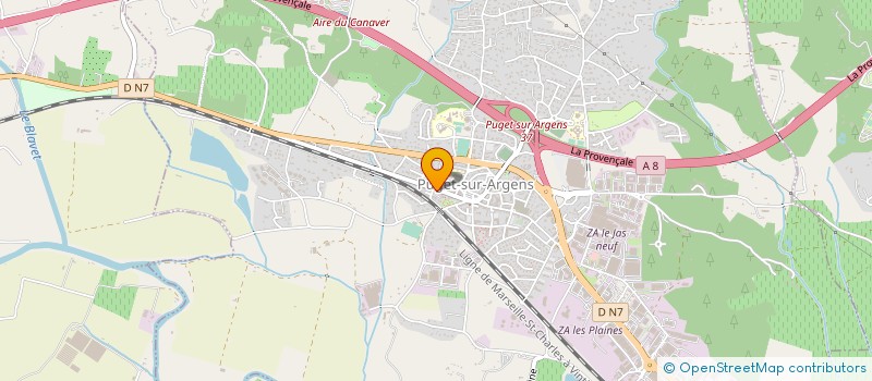 localisation de l'entreprise MONSIEUR YVES BREIDT  PUGET-SUR-ARGENS