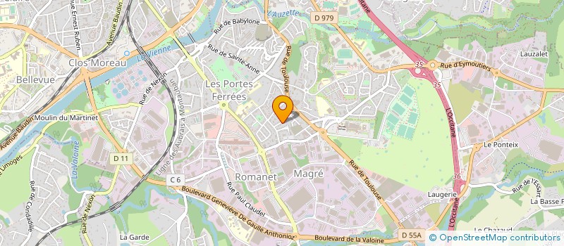 localisation de l'entreprise MONSIEUR YVES BREMONT à LIMOGES