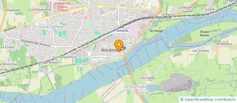 localisation de l'entreprise MONSIEUR YVES BRETAUDEAU  ANCENIS-SAINT-GEREON