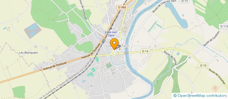 localisation de l'entreprise MONSIEUR YVES BRETOU à LISLE-SUR-TARN