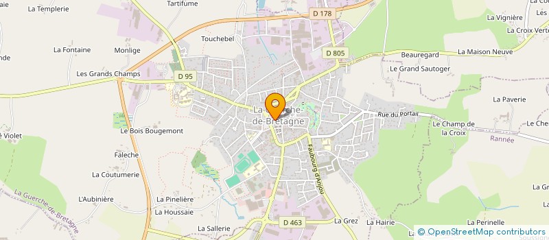 localisation de l'entreprise MONSIEUR YVES BRIAND  LA GUERCHE-DE-BRETAGNE