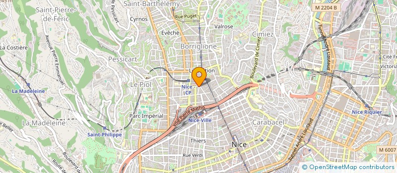 localisation de l'entreprise MONSIEUR YVES BRUGIERE  NICE