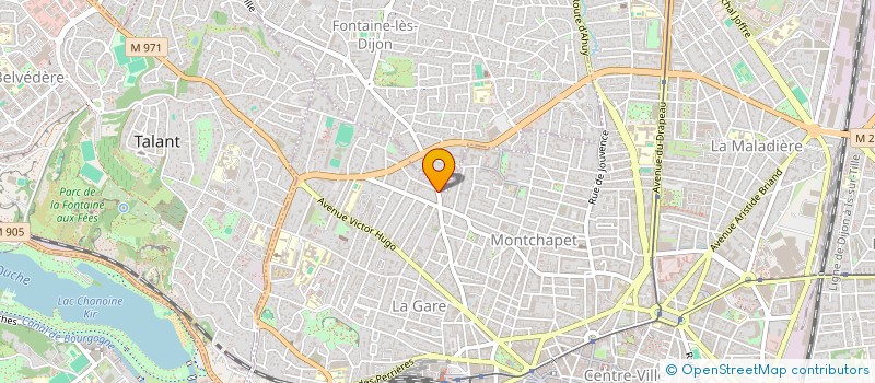 localisation de l'entreprise MONSIEUR YVES BRUNET  DIJON