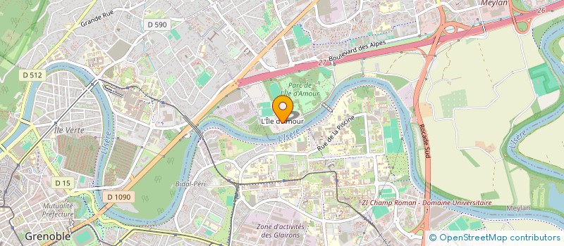 localisation de l'entreprise MONSIEUR YVES BUGNET  MEYLAN