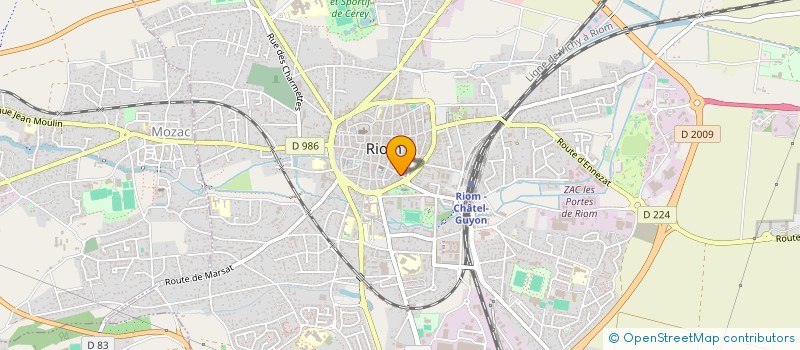 localisation de l'entreprise MONSIEUR YVES BUISSON  RIOM