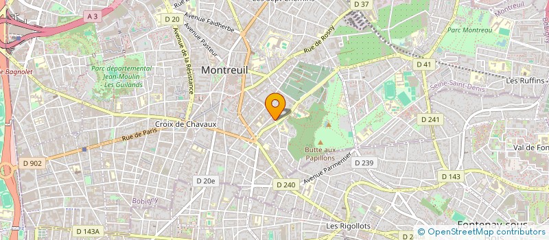 localisation de l'entreprise MONSIEUR YVES BUISSON à MONTREUIL