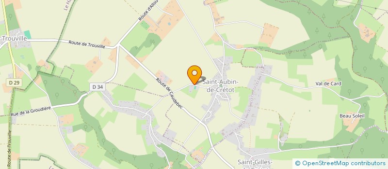 localisation de l'entreprise MONSIEUR YVES BULOT  SAINT-AUBIN-DE-CRETOT