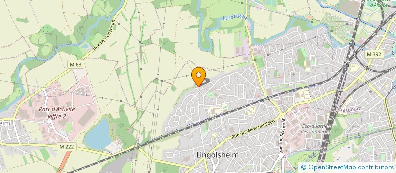 localisation de l'entreprise MONSIEUR YVES BUR  LINGOLSHEIM