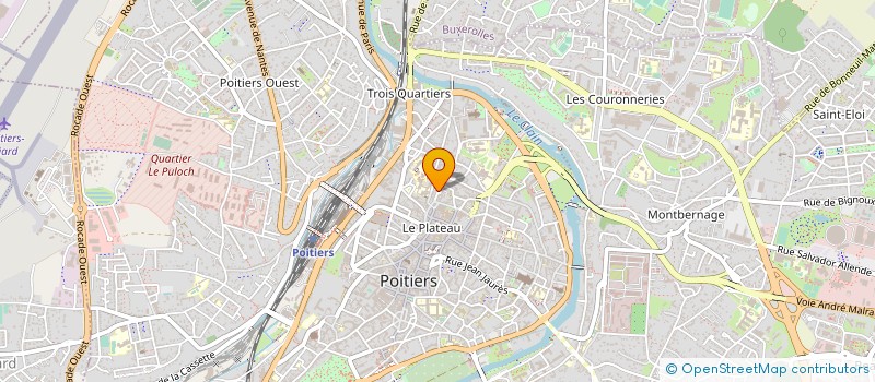 localisation de l'entreprise MONSIEUR YVES BURGUES  POITIERS