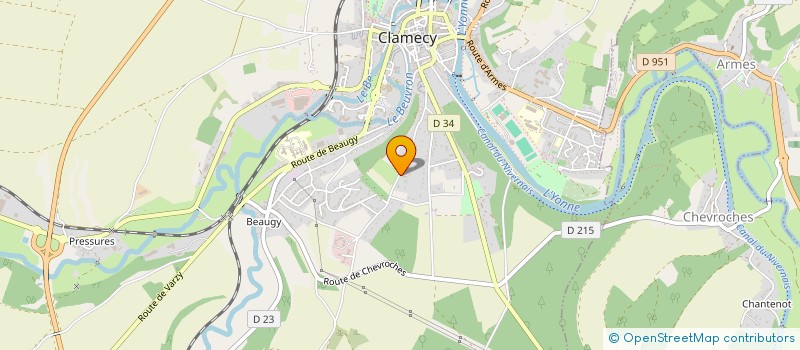 localisation de l'entreprise MONSIEUR YVES BURLOT à CLAMECY