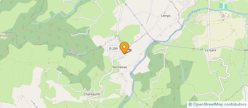 localisation de l'entreprise MONSIEUR YVES BUSSON  ROCHESSAUVE