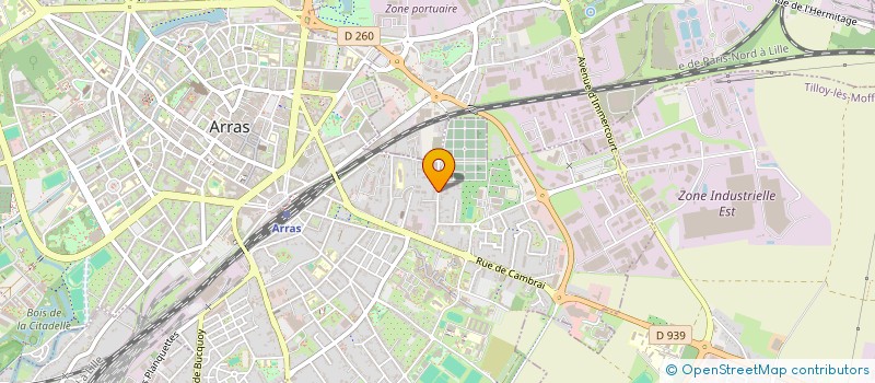 localisation de l'entreprise MONSIEUR YVES BYTEBIER à ARRAS