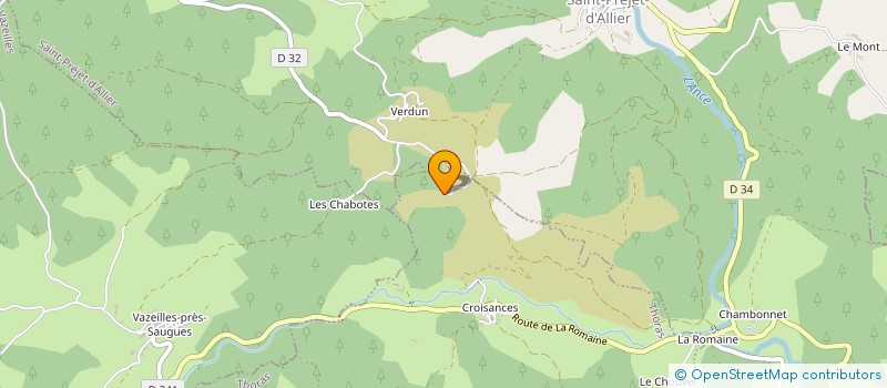 localisation de l'entreprise MONSIEUR YVES CACAUD  THORAS