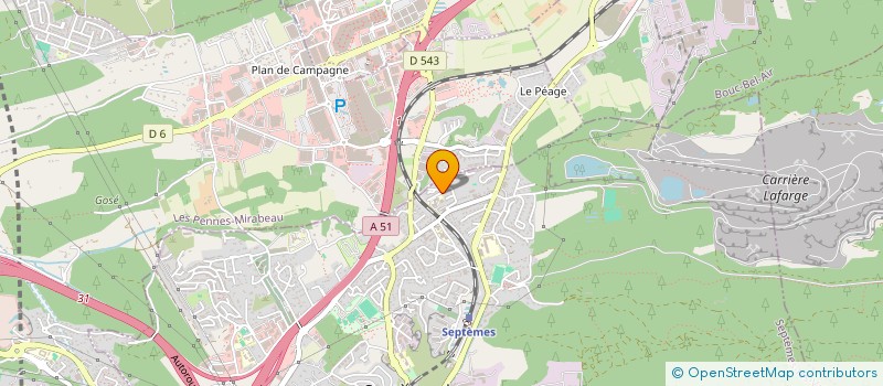 localisation de l'entreprise MONSIEUR YVES CADINU à SEPTEMES-LES-VALLONS