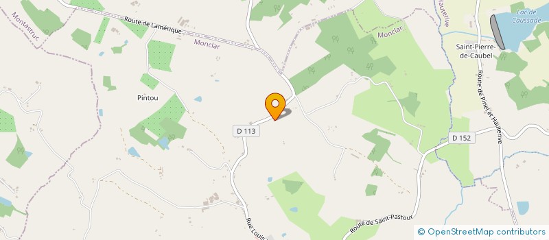 localisation de l'entreprise MONSIEUR YVES CADIOT  PINEL-HAUTERIVE