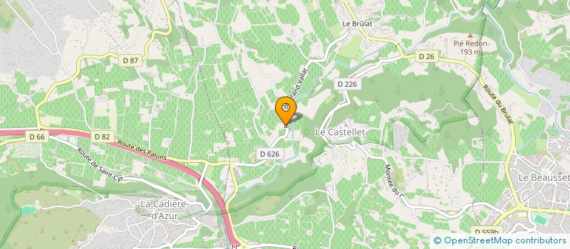 localisation de l'entreprise MONSIEUR YVES CADOUR à LE CASTELLET