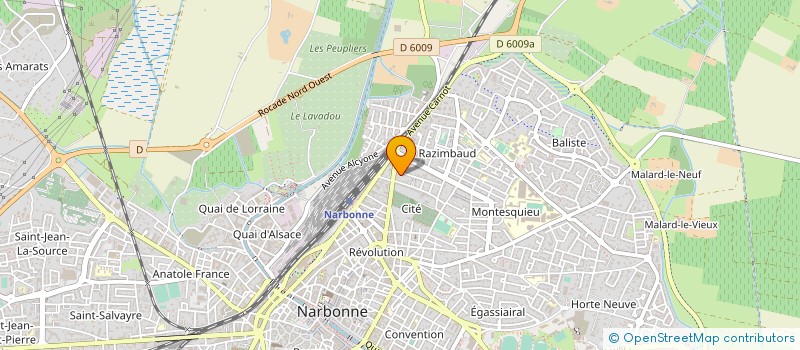 localisation de l'entreprise MONSIEUR YVES CAFFIN à NARBONNE