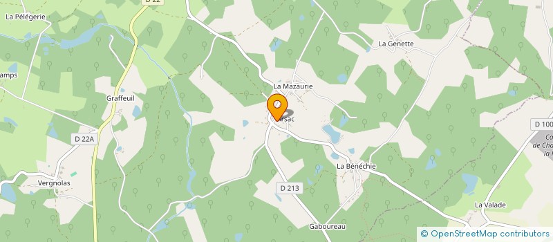 localisation de l'entreprise MONSIEUR YVES CALANDREAU à CUSSAC
