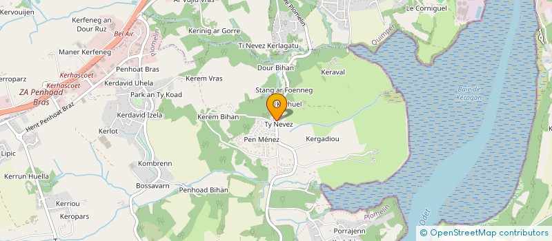 localisation de l'entreprise MONSIEUR YVES CALVEZ  PLOMELIN