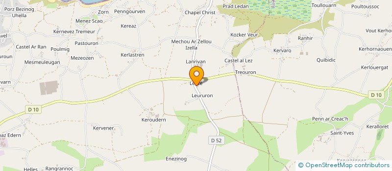 localisation de l'entreprise MONSIEUR YVES CALVEZ  PLOUGUERNEAU