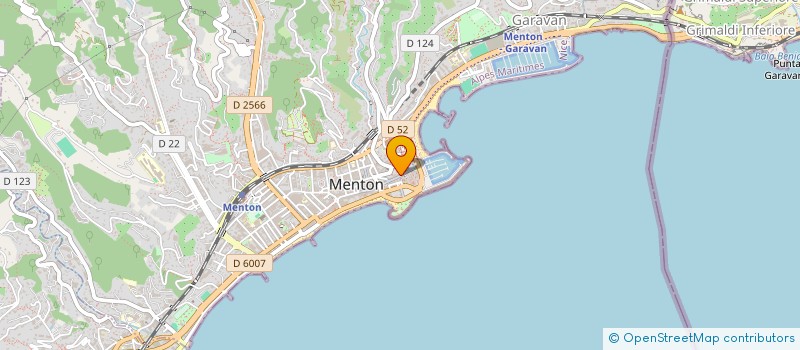 localisation de l'entreprise MONSIEUR YVES CALVIN  MENTON