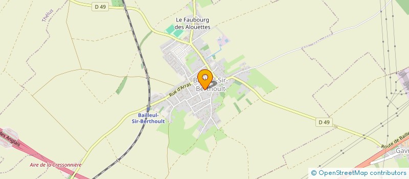 localisation de l'entreprise MONSIEUR YVES CAMPAGNE à BAILLEUL-SIR-BERTHOULT