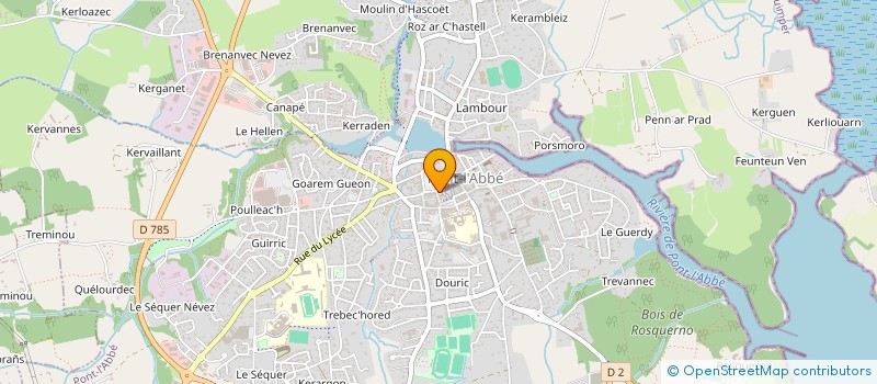 localisation de l'entreprise MONSIEUR YVES CANEVET à PONT-L'ABBE