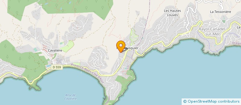localisation de l'entreprise MONSIEUR YVES CARDIN à LE LAVANDOU