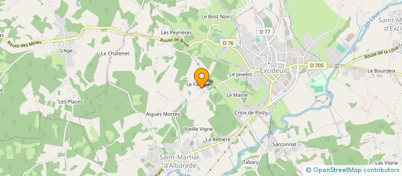 localisation de l'entreprise MONSIEUR YVES CARISTAN à SAINT-MARTIAL-D'ALBAREDE