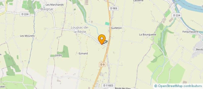 localisation de l'entreprise MONSIEUR YVES CARLESSO  LOUPIAC-DE-LA-REOLE