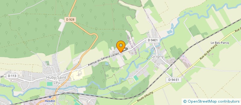 localisation de l'entreprise MONSIEUR YVES CARPENTIER  HUBY-SAINT-LEU