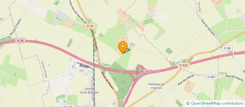 localisation de l'entreprise MONSIEUR YVES CARPENTIER  GREMONVILLE