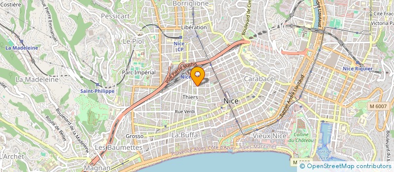 localisation de l'entreprise MONSIEUR YVES CARRE à NICE