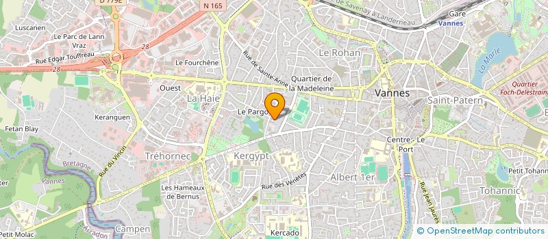 localisation de l'entreprise MONSIEUR YVES CARRE à VANNES