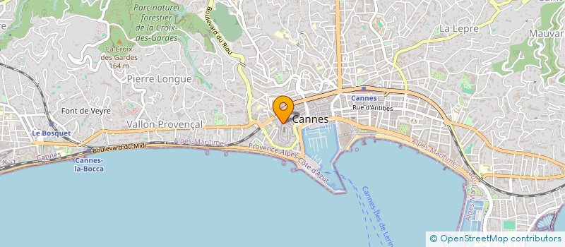 localisation de l'entreprise MONSIEUR YVES CARTIER à CANNES