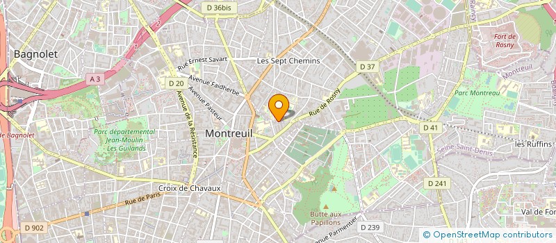 localisation de l'entreprise MONSIEUR YVES CASSAGNE à MONTREUIL