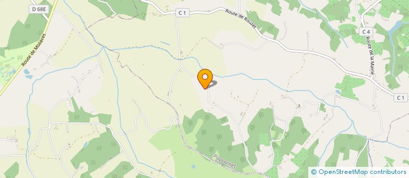 localisation de l'entreprise MONSIEUR YVES CASTEL  PUYCORNET