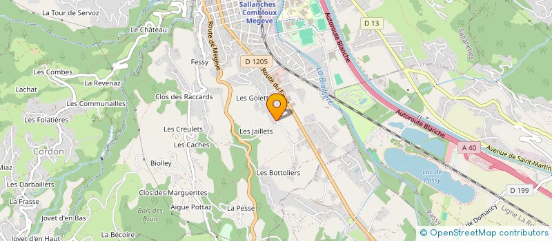 localisation de l'entreprise MONSIEUR YVES CATHAND  SALLANCHES