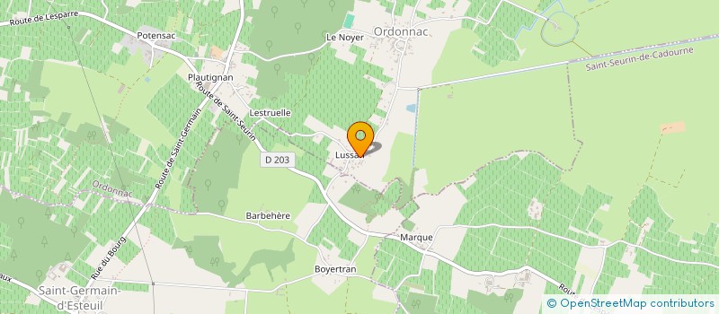 localisation de l'entreprise MONSIEUR YVES CAUSSAN  ORDONNAC