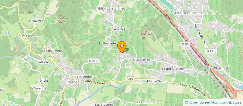 localisation de l'entreprise MONSIEUR YVES CHAMBE à BUSSIERES