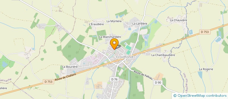 localisation de l'entreprise MONSIEUR YVES CHANTRAINE  FROIDFOND