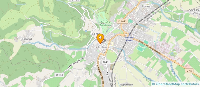 localisation de l'entreprise MONSIEUR YVES CHAPEL  TULLINS