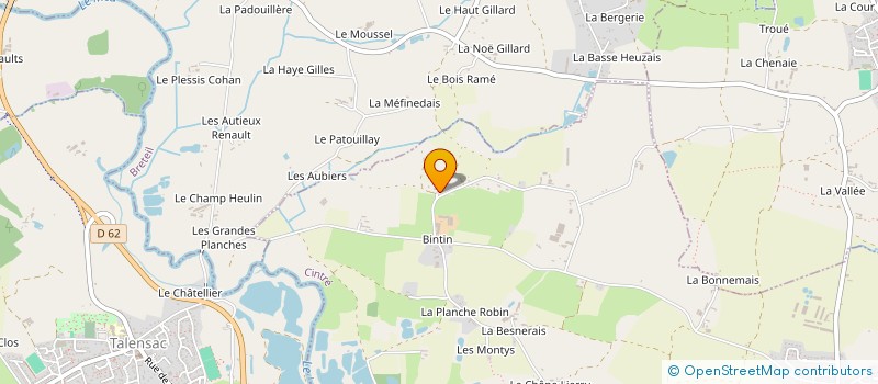 localisation de l'entreprise MONSIEUR YVES CHAPON à CINTRE