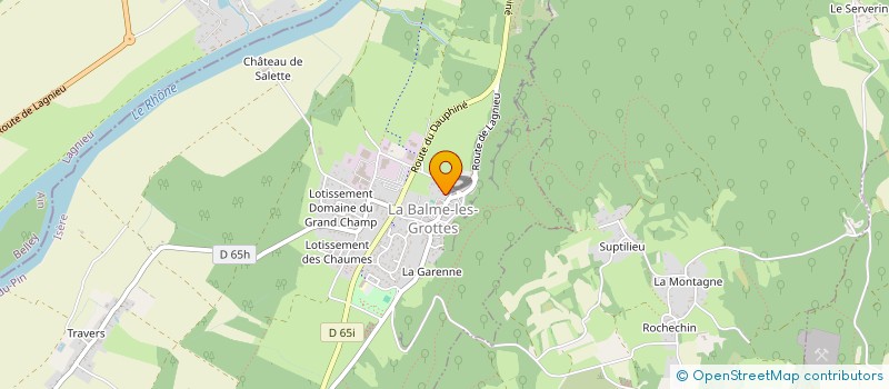 localisation de l'entreprise MONSIEUR YVES CHAPUIS  LA BALME-LES-GROTTES