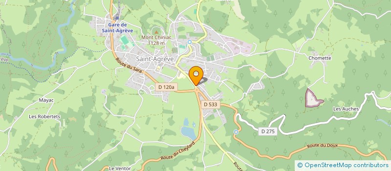 localisation de l'entreprise MONSIEUR YVES CHAREYRON à SAINT-AGREVE